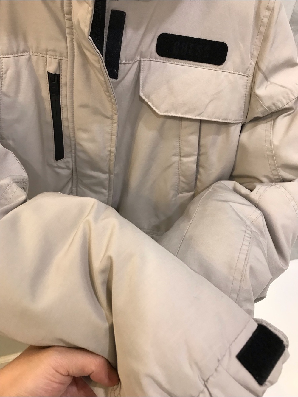 Guess Women’s Ski Snow Jacket in Light Beige - Picture 3 of 9